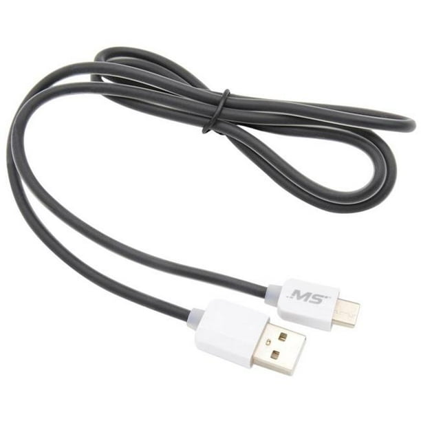 MobileSpec MBS06341 Câble de Charge et de Synchronisation USB-C 3 Pi - Noir