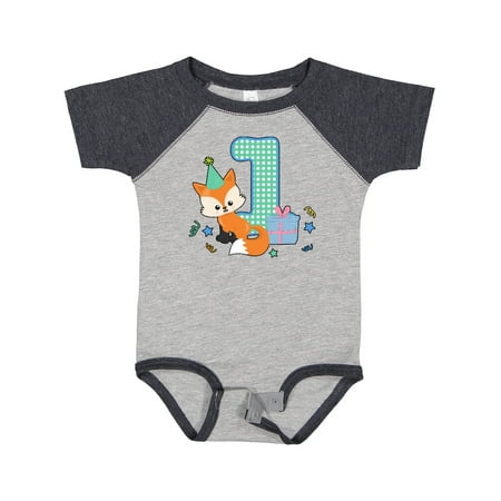 

Inktastic Im 1 Years Old with Fox Gift Baby Boy or Baby Girl Bodysuit