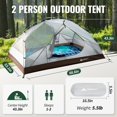 thumbnail image 3 of Carpa Forceatt para Mochilero Impermeable para 2 Personas, para 3-4 Temporadas, 3 of 8