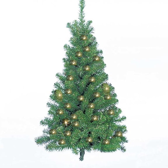 Kurt S. Adler Pre-Lit Norway Pine Wall Tree, 48-Inch, Green
