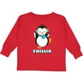 thumbnail image 3 of Inktastic Chillin Penguin Boys or Girls Long Sleeve Toddler T-Shirt, 3 of 5