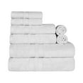 thumbnail image 2 of Superior Ultra Soft Cotton Solid 8-Piece Towel Sets, Silver, 2 of 8