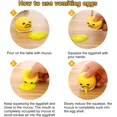 thumbnail image 4 of Pelota antiestrés con forma de yema de huevo vomitando, blanda y amarilla, juguete antiestrés divertido y asqueroso para niños, 4 of 4