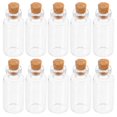 thumbnail image 1 of 48 piezas de frascos de vidrio transparentes para condimentos, frascos pequeños de madera a la deriva para botellas de deseos, 1 of 6