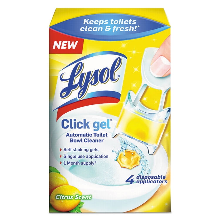 Click Gel Automatic Toilet Bowl Cleaner, Citrus, 0.17 Oz, 4/bx, 5 Bx/ct