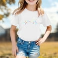 thumbnail image 2 of Gelikeya Kids Boys Shirts Size 8-9 Heartbeat Cat Graphic Tee Causal Short Sleeve T Shirt Soft and Comfortable Summer Clothes White 8-9 Years, 2 of 4
