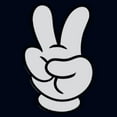 thumbnail image 2 of Girls Mickey & Friends Peace Sign Gloves T Shirt, 2 of 4