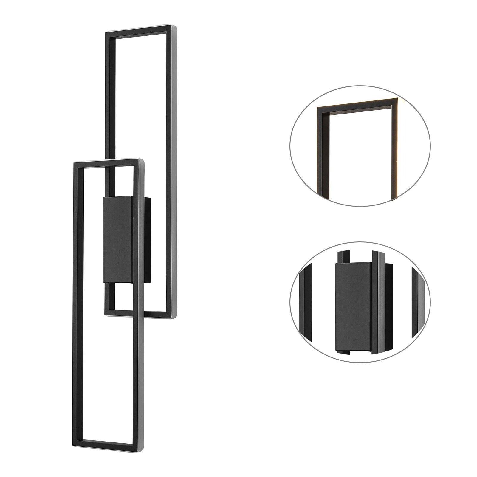 LED Wall Light Modern Acrylic Metal Wall Sconce Lighting Fixture Remote Control 7.48*27.95in for Bedrooms, Living Rooms, Dining Rooms