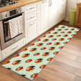 thumbnail image 3 of Cute Ladybugs 2'x6' Runner Rug, Spring Botanical Leaves Green Washable Non-Slip Area Rugs for Hallway Kitchen Floor Bedroom Entryway, StainResistant Laundry Carpet Decoration Indoor Mat, 3 of 9