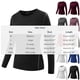 thumbnail image 3 of TaTaai Women Fashion Solid Color Stretch Quick-Dry Yoga Fitness Long Sleeve T-Shirt Top Casual Breathable Workout Tee for Gym Running Daily Gift, 3 of 5
