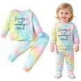 thumbnail image 2 of Curenmufel Girls 2 Piece Outfit Long Sleeve Crewneck Pullover and Elastic Waist Pants Set 4T 5T (Green,4-5 Years), 2 of 9