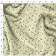 thumbnail image 4 of Soimoi Yellow Rayon Fabric Leaves & Grandiflora Roses Floral Decor Fabric Printed Yard 56 Inch Wide, 4 of 5