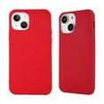 thumbnail image 4 of For Apple iPhone 14 Pro Max (6.7") Liquid Silicone Hybrid Rubber with Microfiber Lining Shockproof Flexible TPU Case Cover fit iPhone 14 Pro Max - Red, 4 of 9