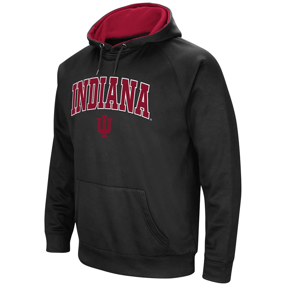 Mens Indiana Hoosiers Fleece Pull-over Hoodie by Colosseum