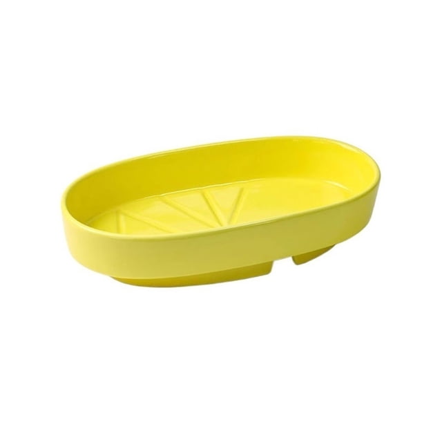 Hydroponic Plant Saucer, Elliptical Ceramic Desktop Flower Pot Pallet Drip Trays