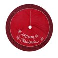 thumbnail image 1 of Falda de árbol de Navidad Vestido de árbol de Navidad a cuadros negro y rojo (48") brillar  Electrónica, 1 of 5
