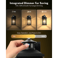 thumbnail image 3 of OPAXIS Motion Sensor Outdoor Wall Light, Adjustable Sensing Range Outside Lights for House, Black Dawn to Dusk Sconce Lights for Patio, Anti-Rust Waterproof Porch Lantern Wall Mount with Bubble Glass, 3 of 10