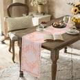 thumbnail image 4 of Boho Table Runner Bohemia Table Runners for Dining Room Tribal Vintage Rustic Abstract Pink Dinner Runner Kitchen Parties Decor 13 x 36 inch, 4 of 6