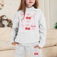 thumbnail image 2 of Jamsmile Toddler Girls Outfits Sets Cute Bow Print Hoodies Tops + Pants Kids Girls Outfits Sweat Suits, 2 of 4