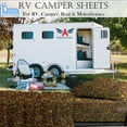 thumbnail image 2 of RV Camper King 72" X 80" Sheet Set 600 Thread-Count 100% Egyptian Cotton 6-Inch Deep Pockets - Made for RV - Leopard Print Color, 2 of 7
