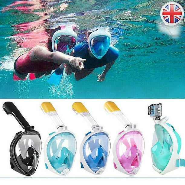 Full Face Snorkel Mask Snorkeling Set Adult Kids Diving Goggles