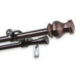thumbnail image 3 of 5/8" Dia Adjustable 84"-120" double curtain rod with Lizzie Finials - Cocoa,(5713-847D), 3 of 3
