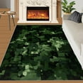 thumbnail image 3 of Green Camouflage Rug, Military Green Area Rug - Non-Slip Washable Rugs for Living Room, Camo Mosaic Indoor Carpet for Dining Room - Military Decor 3x4ft, 3 of 6