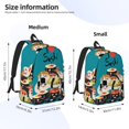 thumbnail image 2 of Vsdgher I Love Sushi Print Canvas Backpack Travel Rucksack Unisex Knapsack 15.7/17.7Inch Laptop Backpack for Work,College-Small, 2 of 5