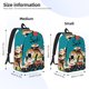 thumbnail image 2 of Disketp I Love Sushi Mochila de Lona Estampada, Mochila Escolar de Viaje Ligera para Estudiantes y Portátil-Small, 2 of 5