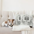 thumbnail image 4 of Ambesonne Japanese Throw Pillow Cover 2 Pack, Samurai Koi, 18", Coconut Grey, 4 of 7
