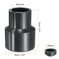 thumbnail image 2 of Uxcell Reducing Coupling Increaser Reducer Coupling Pipe Fittings Black 1-1/2 x 1" 3Pcs, 2 of 7