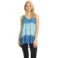 thumbnail image 5 of Sakkas Women's Tie Dye Floral Sequin Sleeveless Blouse - Purple - One Size, 5 of 11