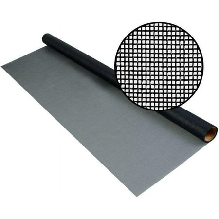 

No-See-Um Screen Mesh Kit - (60 in x 100 ft) Roll of Screen & Roller Tool - 20x20 Tiny Mesh Insect Screening For Windows Patios & Porches - Charcoal