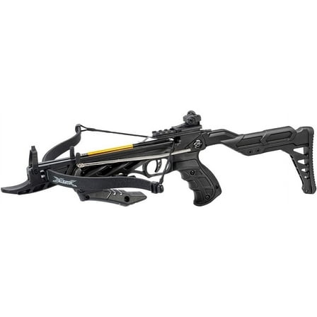 80lbs Black Self Cocking Hunting Crossbow 225 FPS 3pc Arrows Bow New