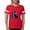 Red, variant on CafePress - G.I. Joe Snake Eyes With Women's Football T Shirt - Womens Football Shirt