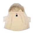 thumbnail image 2 of Chaqueta Tommy Hilfiger para niñas, acolchada, blanca con capucha de piel sintética 5, 2 of 5