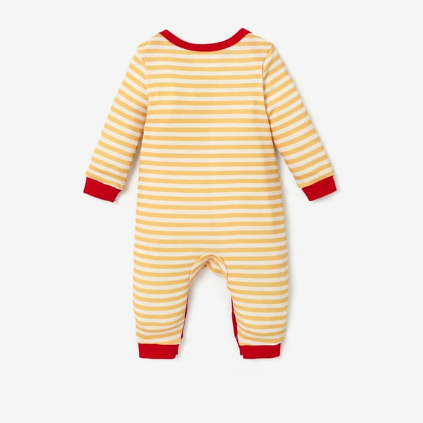 Disney Winnie The Pooh Baby Boys Girls Jumpsuit Pajamas Love Heart Stripes Long Sleeve One Piece Romper Sizes 0 3m 18m Other