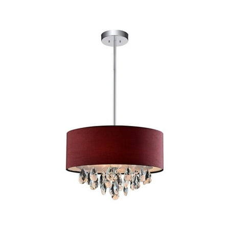 Crystal World Dash 3-Light Drum Pendant