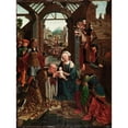 thumbnail image 3 of Jacob Cornelisz. van Oostsanen 19x24 Black Modern Framed Museum Art Print Titled - The Adoration of the Kings (ca. 1512), 3 of 5