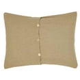 thumbnail image 7 of VHC Brands Burlap Natural Bedding Accessory, Standard Sham 21x27, Tan, 7 of 7