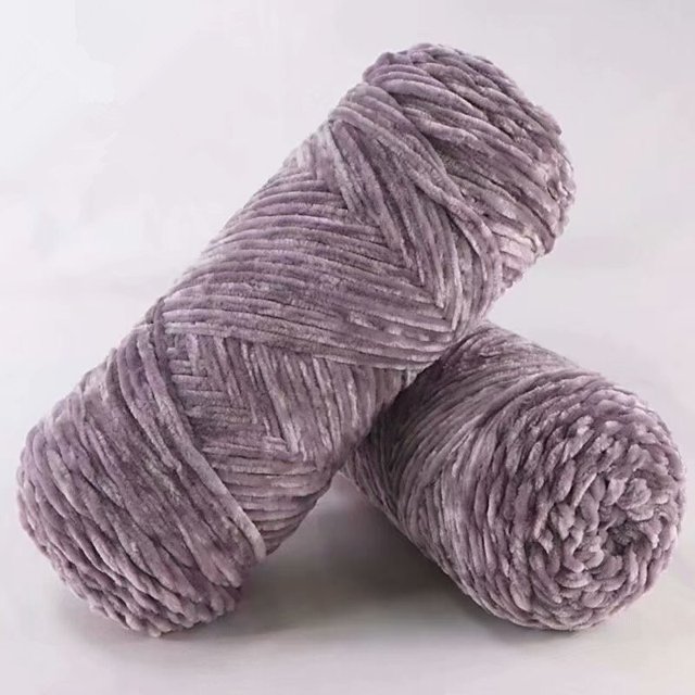 Hilo de terciopelo 100% poliéster para tejer, accesorios de Amigurumi, hilo de felpa de bebé Delfín, chenilla suave para tejer 1 madeja, 100g, 130M