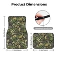 thumbnail image 5 of Yiaed Green Skulls Print Carpet Floor Mats for Cars, Auto Accessories Front & Rear Car Floor Mats Car Floor Foot Mat Sets of 4 Pieces, 5 of 7