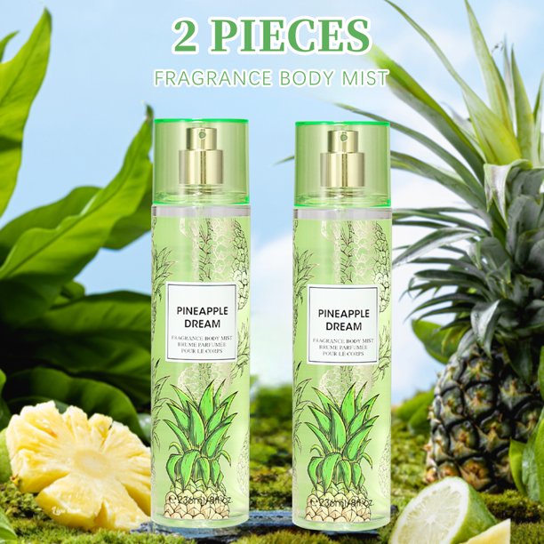 Spray corporal para mujer, 2 unidades, 8 onzas líquidas, fragancia para el cabello y el cuerpo, spray de aroma duradero para mujeres, perfecto para citas, vida diaria,