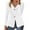 White, variant on Enjoytime Womens Casual Jacket Solid Color Long Sleeve Open Front Tops Work Office Lapel Button Jackets