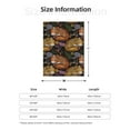 thumbnail image 4 of Throw Blanket for Couch Sofa and Bed, Tribal Fox Mushroom Super Soft Plush Throw Blanket, Fuzzy Cuteness Comfy Warm Washable Flannel Blanket & Throws for All Season 80"x60", 4 of 5