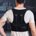 thumbnail image 1 of Ladies and gentlemen's back support posture corrector, upper and lower back support straps, shoulder straightener, adjustable full back support, upper and lower back pain, 1 of 7