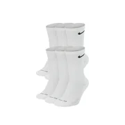 NikeDRI-FIT Everyday Cushioned Training Crew Socks White (6 Pairs) Size-Medium