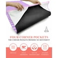thumbnail image 3 of Purple Pink Yoga Towel for Hot Yoga Non Slip, Geometric Vertical Striped Solid Rainbow Yoga Mat Towel Absorbent Yoga Sweat Towels Microfiber Hot Yoga Blanket for Bikram Pilates 26"x70", 3 of 7