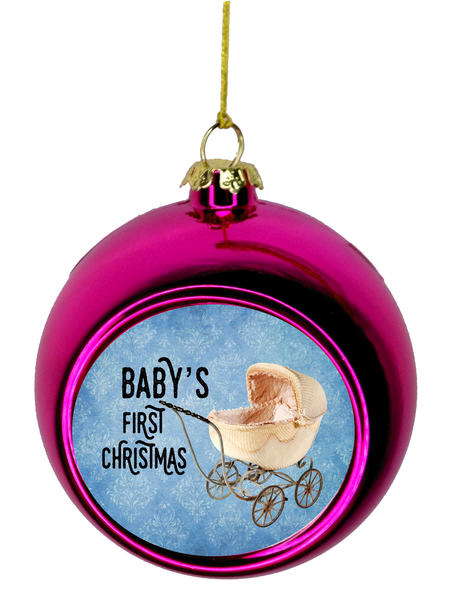 Babys First Xmas Ornament - New Baby Ornament Christmas DÃ©cor Hanging Christmas Ornaments Pink Christmas Ornaments Unique Modern Novelty Tree DÃ©cor Favors Bauble Balls - image 1 of 1