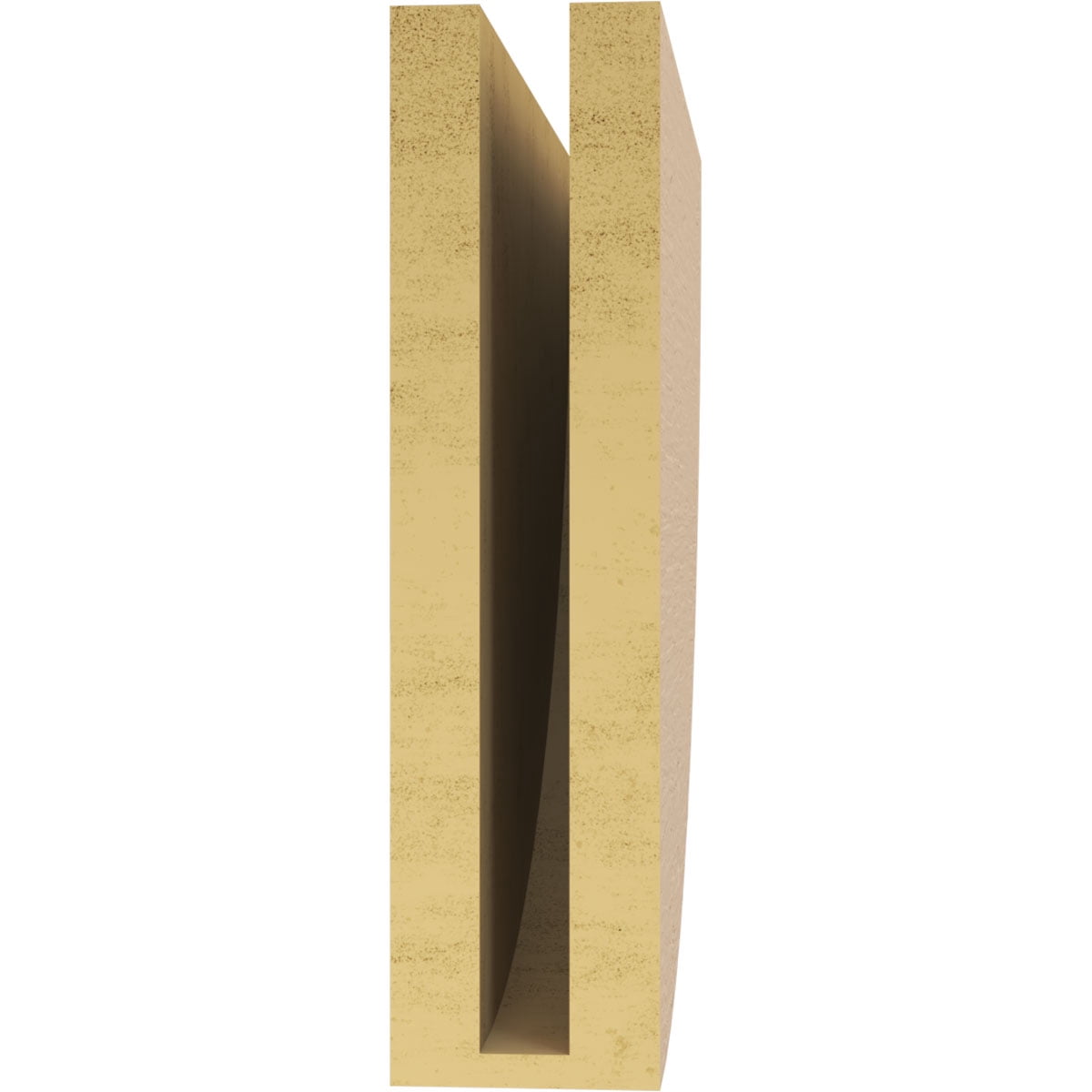 3"W x 12"D x 12"H Thin Durham Rough Cedar Woodgrain TimberThane Corbel, Primed Tan